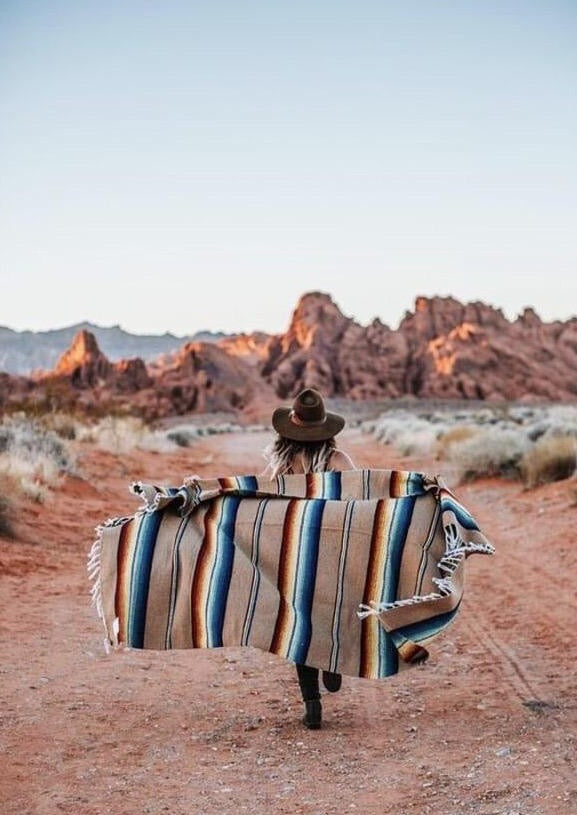 Beige Serape Blanket