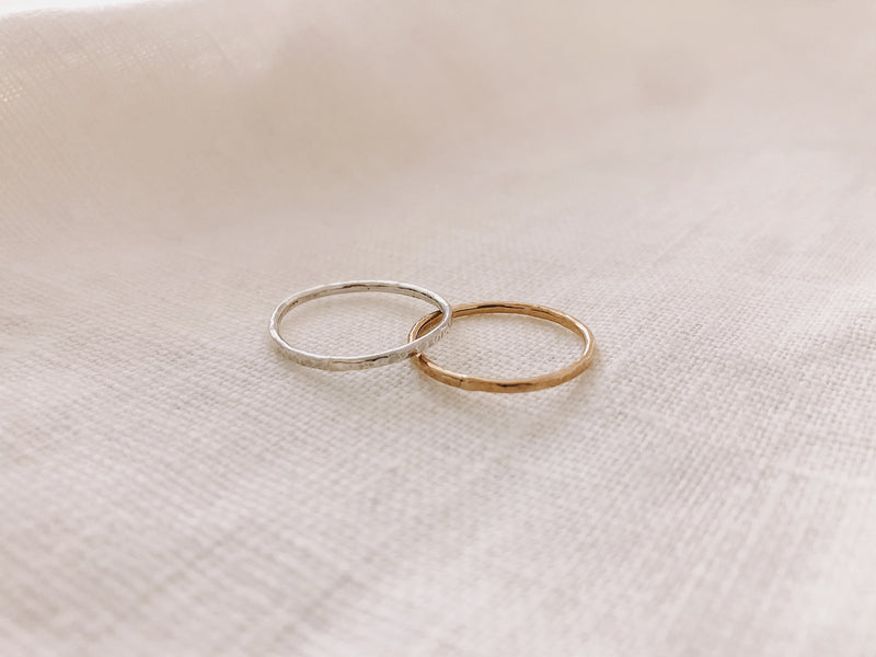 Hammered Reese Stacking Ring