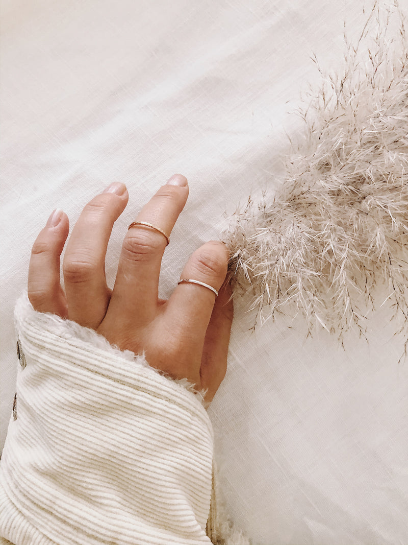 Hammered Reese Stacking Ring