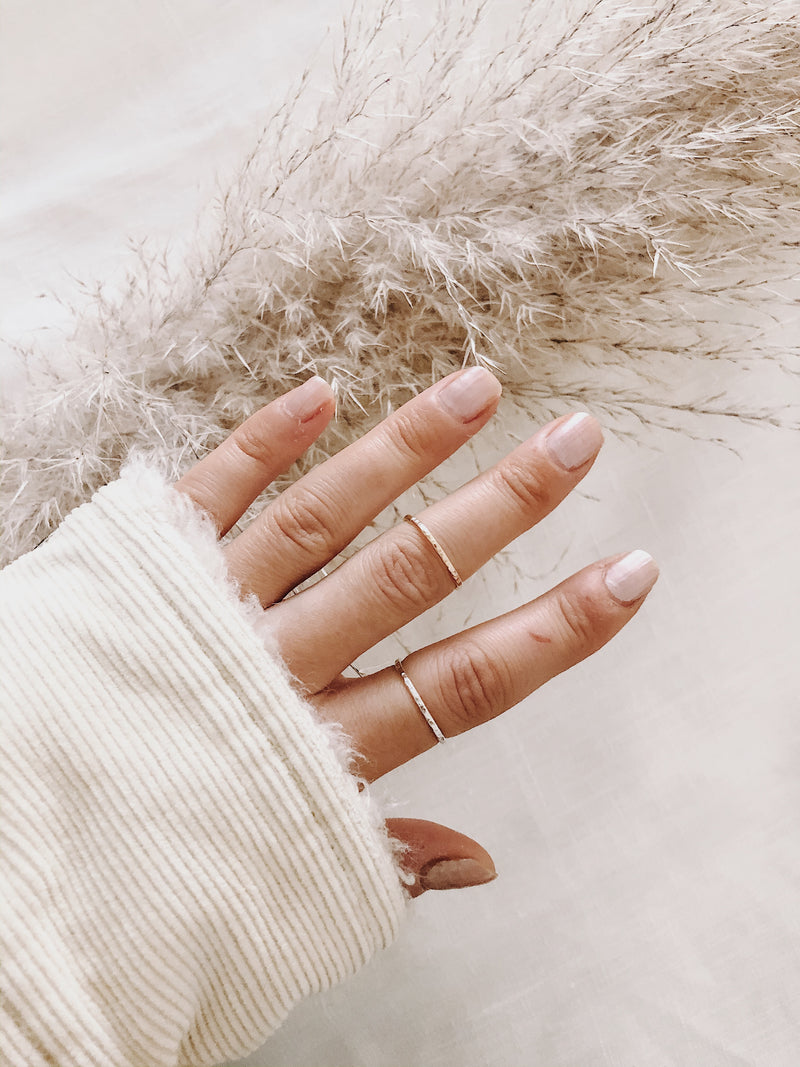 Hammered Reese Stacking Ring