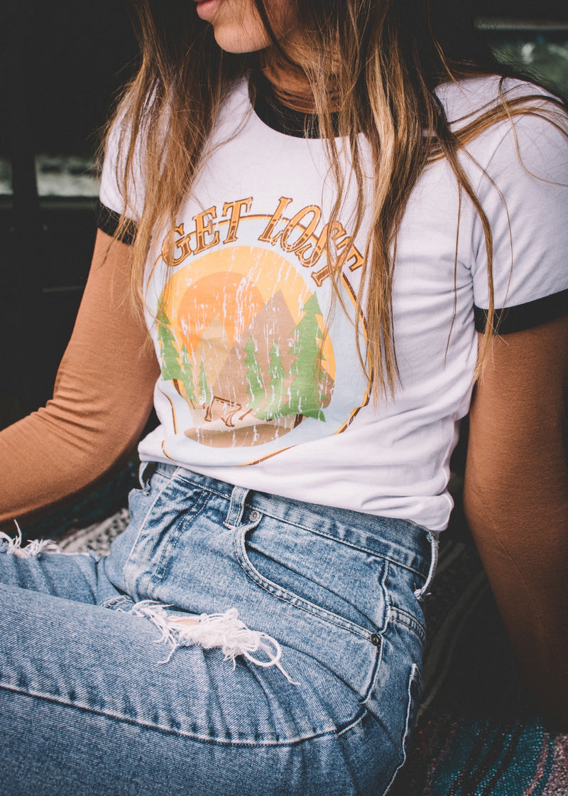Get Lost Ringer Tee