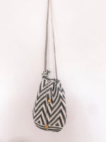 Grey Crochet Bucket Bag