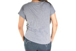 Wild and Free Ladies Flowy Scoop Neck Tee (Gray)