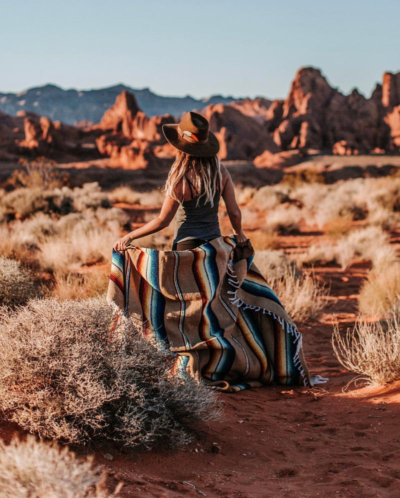 Beige Serape Blanket