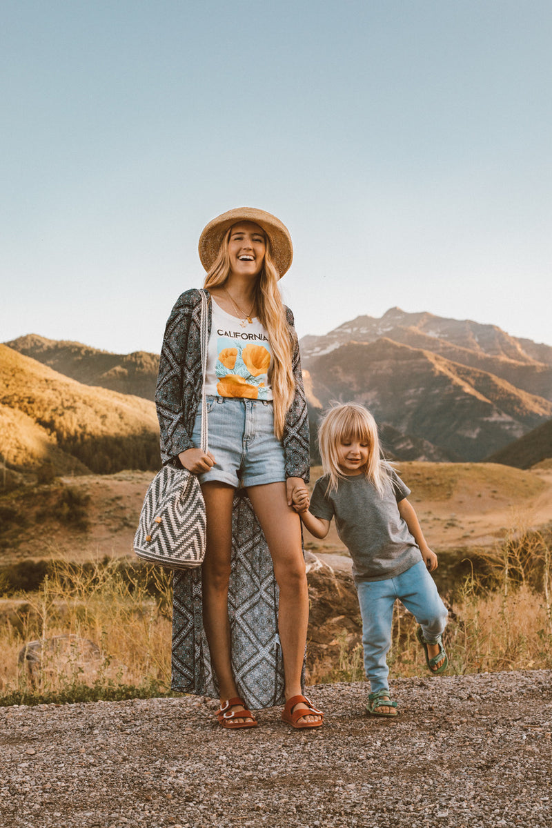 Grey Crochet Bucket Bag